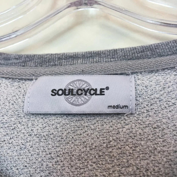 Soulcycle Colorblock Graphic Cropped Sweatshirt M - Picture 8 of 9
